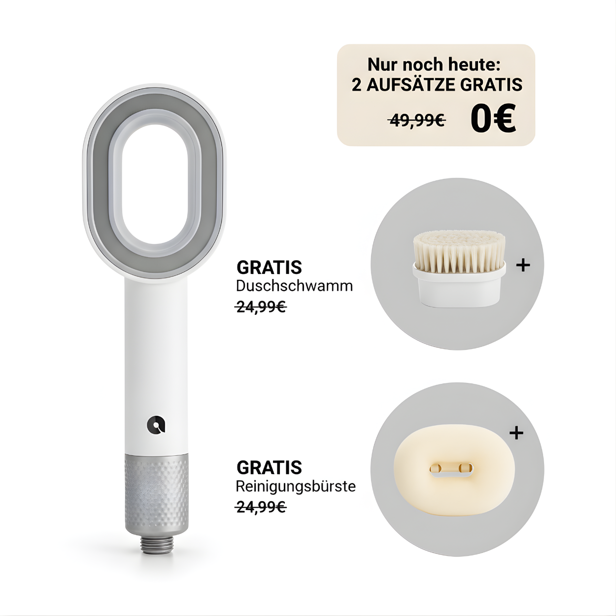 AQERO PURE™ 3 in 1 Filterduschkopf