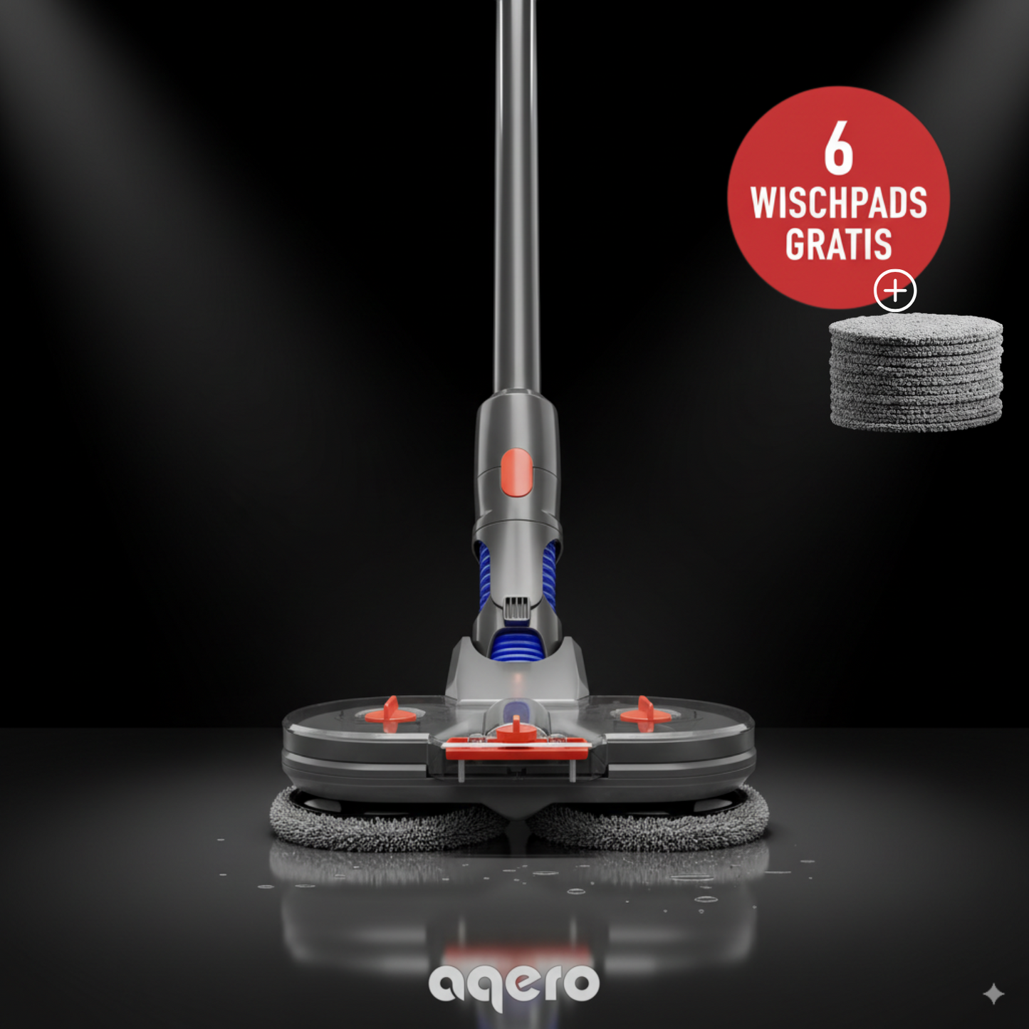Automatischer Wischaufsatz für Dyson (+6 Wischpads)