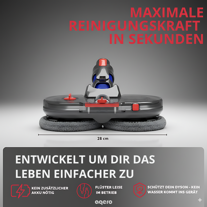 Automatischer Wischaufsatz für Dyson (+6 Wischpads)
