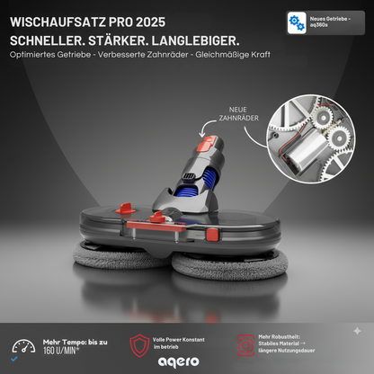 Automatischer Wischaufsatz für Dyson (+6 Wischpads)