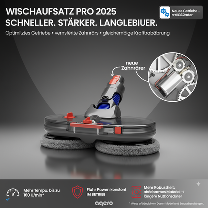 Automatischer Wischaufsatz für Dyson (+6 Wischpads)